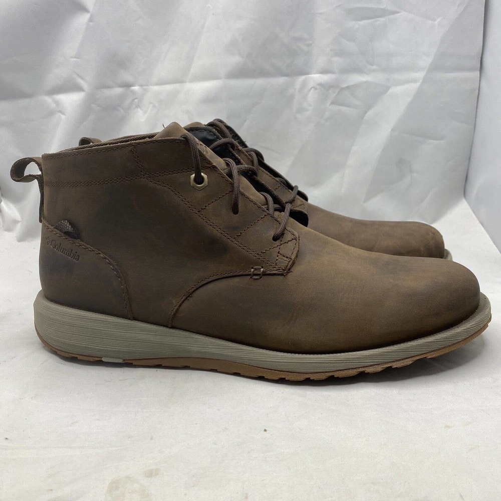 Columbia Men's Grixsen Waterproof Chukka Espresso Brown Boots Mens Size 12